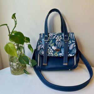 Blue Joceyln Proust banksia fabric Vadon handbag